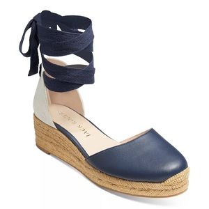 NIB JACK ROGERS Women's Palmer Ankle Wrap Espadrille Wedge Sandals